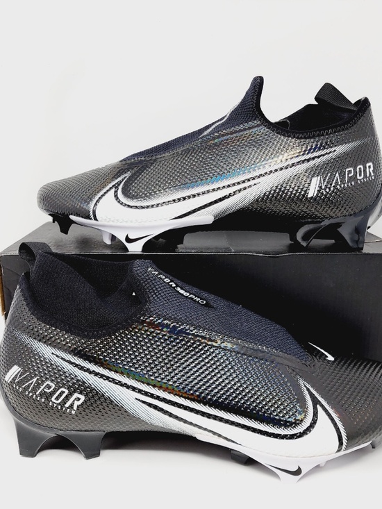 Nike Vapor Edge Pro 360 Black Football Cleats AO8277-001 Iridescent Ghost